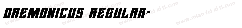 Daemonicus Regular字体转换